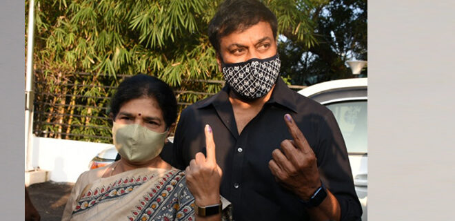 Celebs. Voteing GHMC Elections