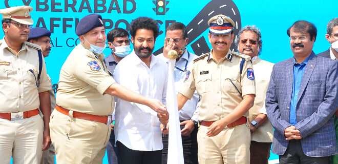Jr Ntr at Cyberbad Traffic Police first Annual Conference Event