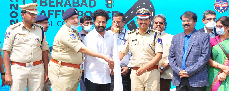 Jr Ntr at Cyberbad Traffic Police first Annual Conference Event