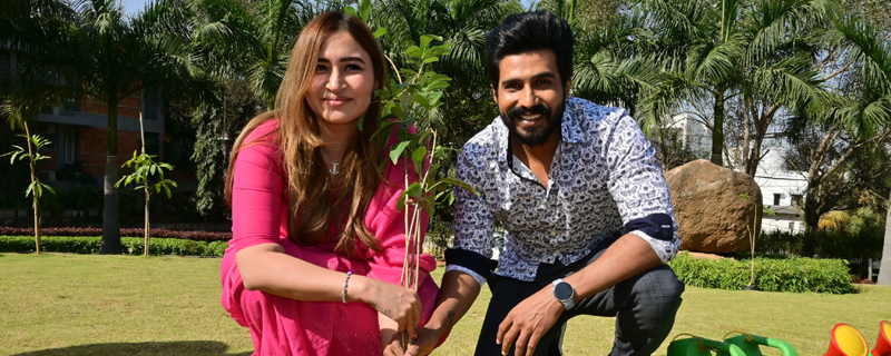 Gutta Jwala & Vishnu Vishal participates in Green India Challenge Photos