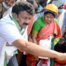 Talasani Srinivas Yadav couple and their family members visiting Sammakka Saralammala