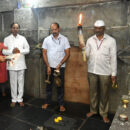 KCR and his family Kolhapur on Shri Ambabai Mahalakshmi Amma Tempul