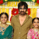 Raviteja Manger Srinivasa Raju daughters half saree ceremony