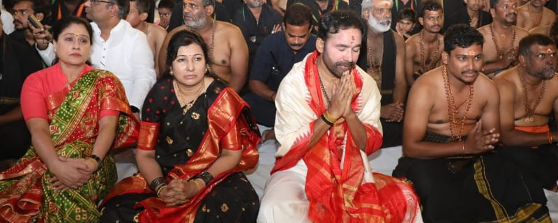 Spirituality and service will be inculcated with Ayyappa initiation Minister Kishan Reddy